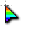 3D Rainbow Cursor.cur Preview