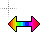 3D Rainbow Horizontal.cur Preview