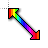 3D Rainbow Diagonal Resize 1.cur