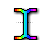 3D Rainbow Text Select.cur