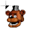 Freddy FAzbear Pixel Head.cur Preview