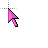 pink chock arrow.cur Preview