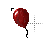 Red ballon with pointer.cur Preview