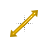 Gold Diagonal SWNE.cur Preview