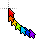 Animated rainbow cursor.ani Preview