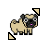 Pixel Pug Diagonal Resize 1.cur Preview