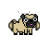 Pixel Pug Horizontal Resize.cur Preview