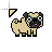Pixel Pug Normal.cur Preview