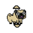 Pixel Pug Vertical Resize.cur Preview