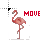 flamingo move.cur Preview