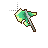 Slime HammerAxe.cur