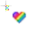 Rainbow Heart ~ Working (Right).cur Preview