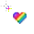 Rainbow Heart Cursor~ Precision (right).cur Preview