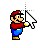 Mario Holding a Windows 8 Default Arrow.cur Preview