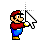 Mario Holding a Windows 8 Default Arrow.cur