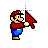 Mario Holding a Windows 8 Default Arrow Link.cur