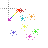 Rainbows and Sparkles Diagonal Resize 2.cur Preview