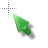 Green, transparant cursor.cur