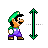 Luigi Vertical Resize.cur Preview