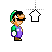 Luigi Alternate Select (looks up).cur Preview