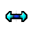 Metallic Blue Vertical resize.cur Preview
