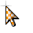 arrow chess orange.cur Preview