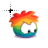 puffle rainbow.cur