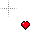 Heart pixel art.cur Preview