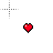 Heart pixel art.cur