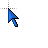 Blue 3D arrow.cur Preview