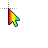 rainbow aero cursor 123.cur Preview