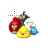 angry bird 6.cur