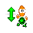 Green Koopa Vertical Resize.ani Preview