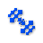 Pixel'd Very Blue Diagonal Resize 1.cur Preview