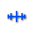 Pixel'd Very Blue Horizontal Resize.cur