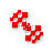 Pixel'd Quite Red Diagonal Resize 1.cur Preview