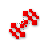 Pixel'd Quite Red Diagonal Resize 2.cur Preview