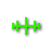 Pixel'd Kinda Green Horizontal Resize.cur Preview