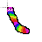 rainbow worm.cur Preview
