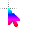 colorful mouse pointer.cur Preview