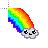 kawaii rainbow.cur