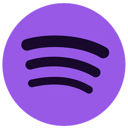 Purple Spotify Logo Icon Icon