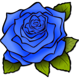 Rose Blue Icon