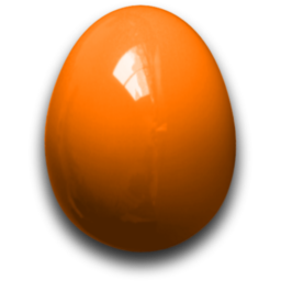 orange easter egg