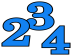Blue With Black Edge Numbers
