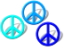 Multicolored Peace Signs