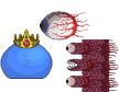 Pre-Hardmode Terraria bosses but there is no backgrounds Icon Set thumbnail