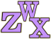 Purple_Gold Edged Alphabet