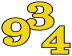 Yellow With Black Edge Numbers