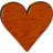 Wood Heart.ico Preview